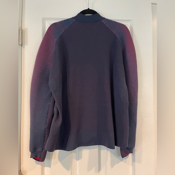 Nike, jacket, XL. Navy blue and red, zip front. Worn a couple of times. - Picture 2 of 5